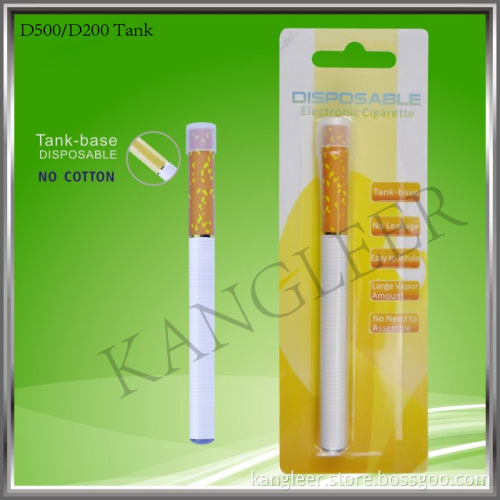 Disposable Tank Cartomizer E-Cigarette (500puffs Tankomizer System)